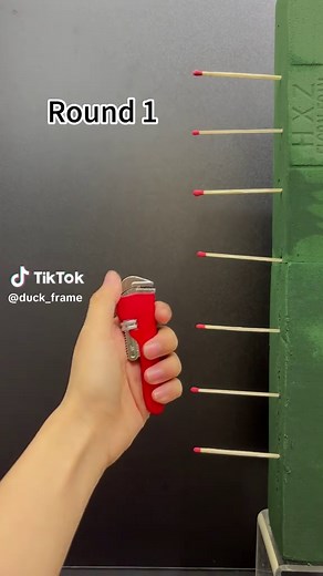 Lighters vs Matches, Which one do you think is the best？#satisfying#experiment