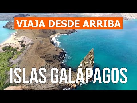 Islas Galápagos desde el cielo | Video de imágenes aéreas 4k drone | Islas Galápagos desde arriba