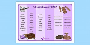 Chocolate Word Mat