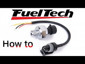 How to wire a pressure sensor for fueltech