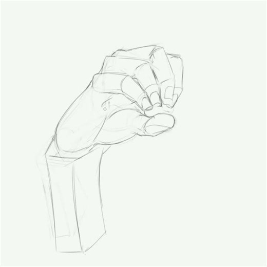 Sketching a Hand from Simple Shapes | Beginner Drawing