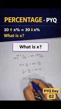 Kerala PSC Maths PYQ | Percentage | Day 02