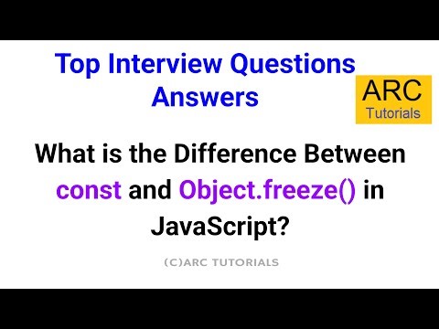 JavaScript Interview Question: const vs Object.freeze() Explained #interviewquestions #javascript