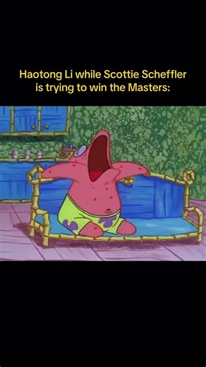Guy spent 15 minutes looking for his ball and then putted into the water 😭 #fyp #masters #golf #scottiescheffler #edit