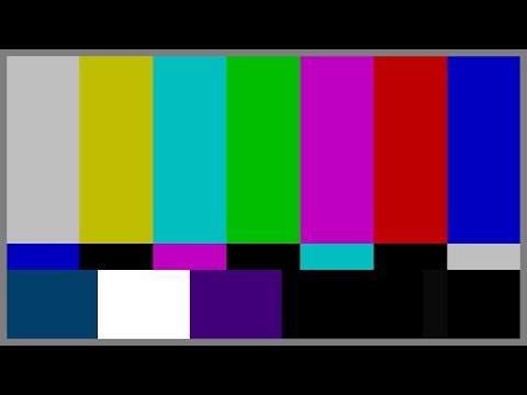 SMPTE Television Colour Test Calibration Bars & Tone - 1Khz Sine Wave - 1 hour 4K