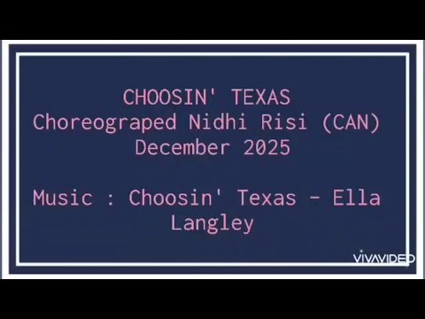 Choosin' Texas || Choreo : Nidhi Risi (CAN) - Dec 2025 || Demo by. ULD Kota Bekasi || Revo Class