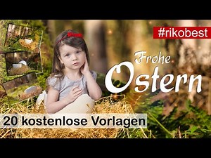 Creative DIY photo ideas for EASTER - design your own photos with 20 free backgrounds