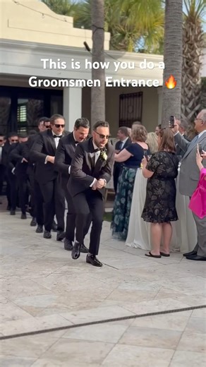 EPIC Groomsmen Dance Entrance Stole the Show 🤯🔥 #shorts #weddingentrance #weddingideas