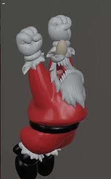 Angry Santa Claus (3d print)
