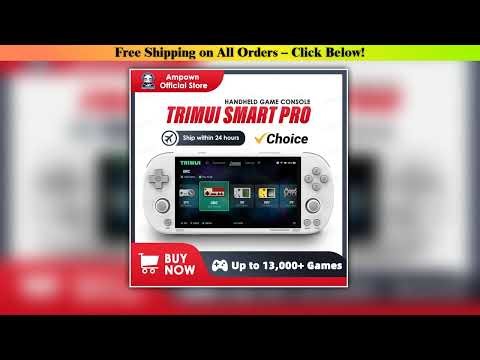 Trimui Smart Pro Handheld Game Console 4.96''IPS Screen Linux System Joystick RGB Lighting