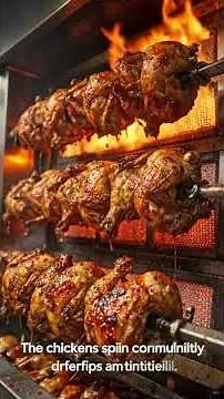 Massive Rotisserie Chicken Factory Process Industrial ASMR Cooking & Automated Packing Line