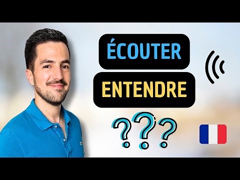 😉👂 Difference between ENTENDRE and ÉCOUTER in French.