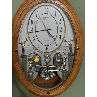 Small World Rhythm Nostalgia Oak Sound Motion Pendulum Musical Clock Christmas | eBay