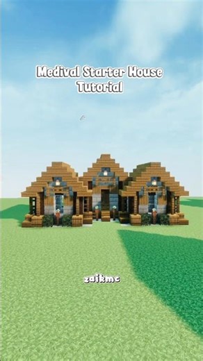 Medival Survival House Tutorial 🏠 #minecraft #minecraftbuilding #minecraftshorts