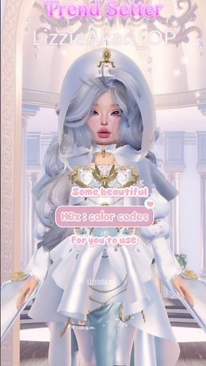 ₊˚ Some beautiful color codes for you on dti ⋆₊˚#dti #dtiroblox #dresstoimpress #dticodes