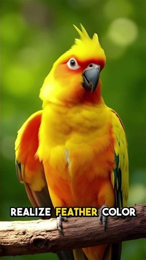 Why your Sun Conure is losing its color #sunconure #birdhealth #shorts