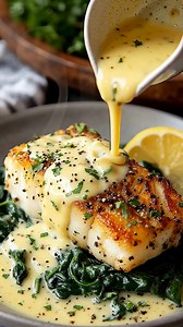 6.8K views · 88 reactions | Golden sea bass with a lemony parmesan...