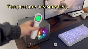 P99M ITX Gaming PC mini Desktop 5.6L, E5-2698v3 2.3GHz, 16-Cores, 32-Threads, GeForce GTX1650 4G 16GB DDR4 RAM 256G M.2 SSD 450W PSU WiFi 5 Bluetooth 5.2 USB 3.2 Computer