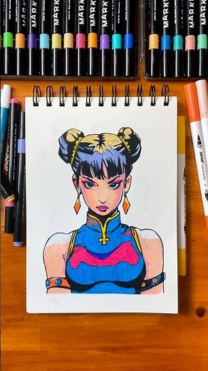 Drawing tutorial | Chun-Li. What should I draw next?#ardrawing #tracing #drawingtutorial
