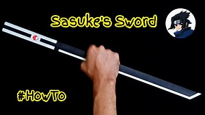 DIY - How To Make Sasuke's Kusanagi Sword | Easy Paper Katana #How #sasukeuchiha #sword #katana #howto #Naruto #anime #art #artwork #tutorial #shorts #diy #diyprojects #homemade #handmade #paper | The Artinctive