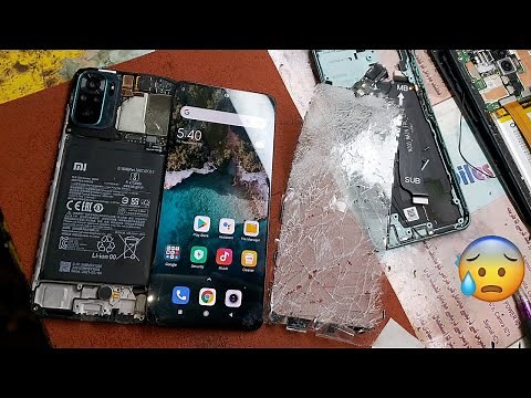 Xiaomi Redmi Note 10 Full Cracked Screen Restoration | Destroyed Phone | Xiaomi M2101K7AG Screen
