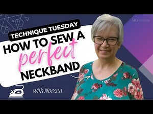 ✨How to sew a perfect NECKBAND step-by-step✨ round, scoop & crew necklines. Monthly perk in here! 👀