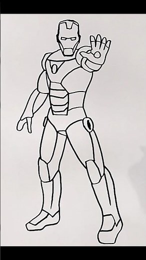 How to Draw Iron Man Full Body