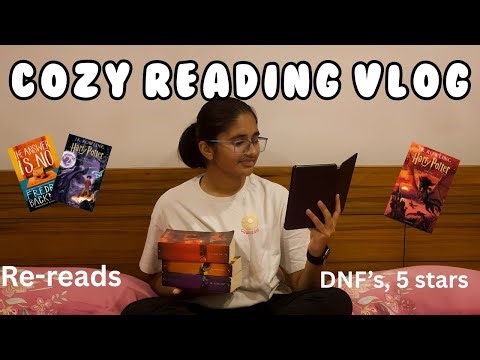 THE ULTIMATE COZY READING VLOG (Re-Reading Harry Potter, and more)