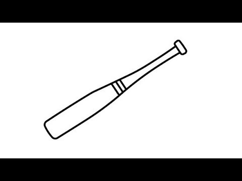 How to draw Baseball Bat