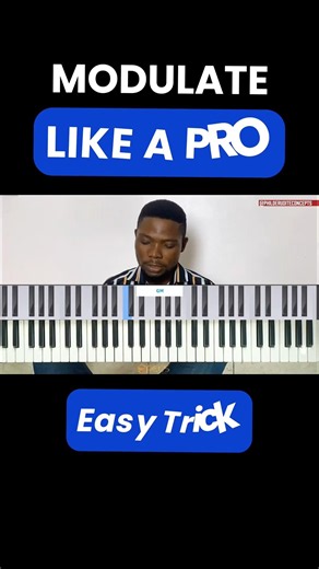 How To Modulate Easy Trick on Piano #pianotutorial #modulation #fypシ゚viral