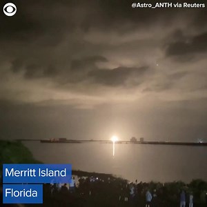 WATCH: Crowds gathered to watch this SpaceX Falcon 9 rocket and Crew Dragon capsule launch from the Kennedy Space Center in Florida on Wednesday night (11/10). The four astronauts on board are scheduled to spend six months at the International Space Station. | CBS 58