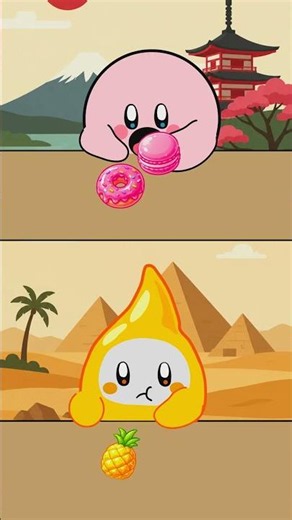 Kirby Delicious Donut Mukbang