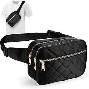 Fanny Packs Belt Bag for Women - Fashionable Crossbody Bags Men Waterproof Everywhere Belt Casual Waist Bum Bag with Adjustable Strap for Traveling Hiking Workout Disney Valentines Day Gift for him