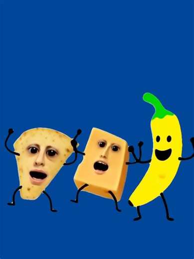 A viral CapCut green screen meme template featuring a dancing chip, wedge of cheese, and a banana set to Chips & Cheese & Banana by @jonmud — a quirky, upbeat audio trend catching attention on short-form platforms like TikTok. Use this fun, silly combo of snack characters moving to the catchy beat to elevate absurd edits, food humor, reaction videos, and meme dance loops. Drop it into CapCut, layer your clip or photo underneath, and let the chip, cheese, and banana animation carry your punchline