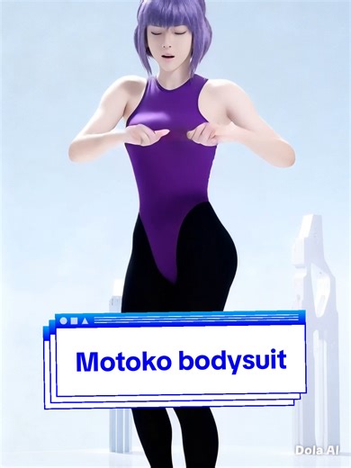Motoko Bodysuit cosplay 💜 #motokokusanagi #ghostintheshell #klingai