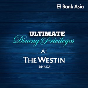 🍽Indulge in a world-class buffet experience at The Westin Dhaka with Buy 1 Get 2 Free* on buffet brunch, lunch and dinner. Simply pay with selected 💳Bank Asia Credit Cards and enjoy exceptional dining moments. *Conditions Apply #BankAsia #WestinDhaka #creditcardoffers #buffet #freeoffers | Bank Asia PLC.