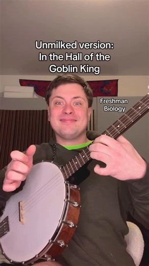 Matthew Boerner on Instagram: "In the Hall of the Goblin King - Freshman Biology. Shoutout to Grieg and Kelis #milkshake #classicalmusic #goblin"