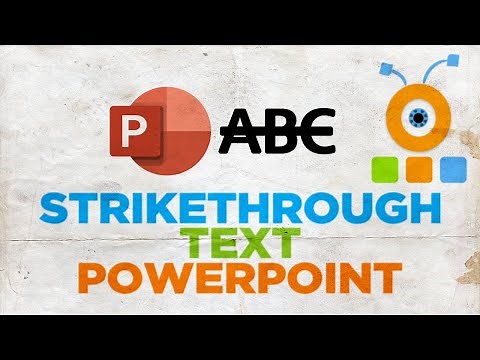How to Strikethrough Text in PowerPoint