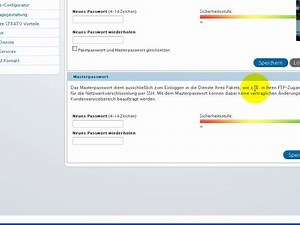 Masterpasswort und FTP Zugang anlegen bei Strato