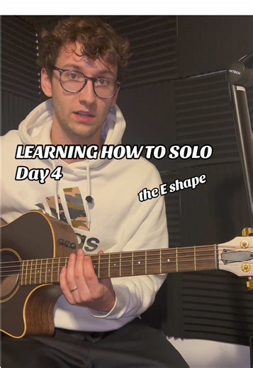 How to solo day 4! The E shape! #guitarist #guitarlesson | Guitar