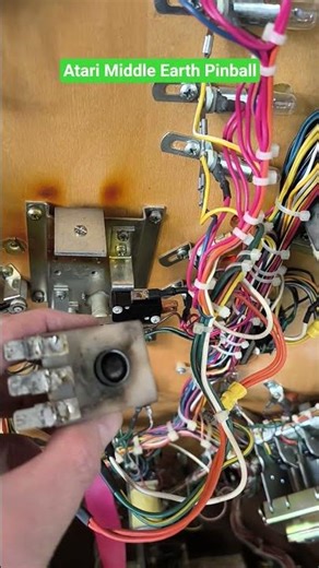 Pinball Machine Repair Atari Middle Earth, burnt coil