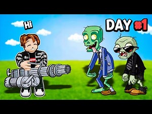 i survived WAVES OF ZOMBIES in Roblox Survive Wave Z