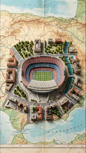 Camp Nou on the World Map | The Barcelona’s Icon 🏟️⚽