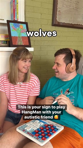 So, it doesn’t HAVE to be hangman specifically…BUT it is important to find activities that people can enjoy together 🥰 #autismawareness #autistic #autism | Kaelynn’s Autistic Angle