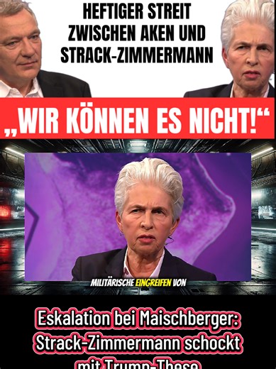 Heftige Wortgefechte, klare Fronten und eine Aussage, die im Studio für pure Überraschung sorgt: Bei Maischberger geraten Jan van Aken und Marie-Agnes Strack-Zimmermann hart aneinander. Es geht um Iran, Ukraine, die Rolle der USA – und die Frage, ob Europa überhaupt noch alleine handlungsfähig ist. Als dann auch noch Donald Trump und Wladimir Putin ins Spiel kommen, kippt die Stimmung komplett. #Maischberger #StrackZimmermann #Trump #PolitikDeutschland