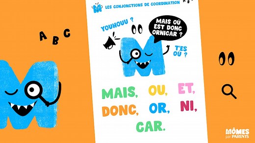 Découvrez notre affiche pour retenir facilement les conjonctions de coordination