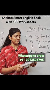 కాన్సెప్ట్ అర్థమయింది అని కన్ఫర్మ్ చేసుకోవడం కోసం... Anitha's Smart English, 100 worksheets with key. WhatsApp to order 070135 94795 #smart_english_book #anithasmartenglish #anithagutta #Onlinespokenenglish #englishgrammartips #viralenglish #communicationskills #spokenenglishclasses #englishgrammar #telugu | Gutta Anitha MA English