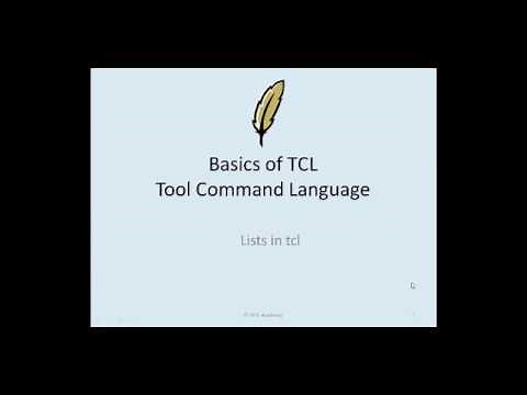 TCL lecture9 : TCL Data Structures | Lists in tcl | Part - 1
