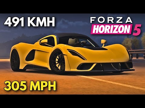 Forza Horizon 5 | 305 MPH (491 KMH) Hennessey Venom F5 Tune Setup | FH5 Speed Build Guide