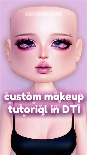 *EASY* Custom Makeup Tutorial in Dress To Impress! || #dti #dresstoimpress #roblox #dtihacks
